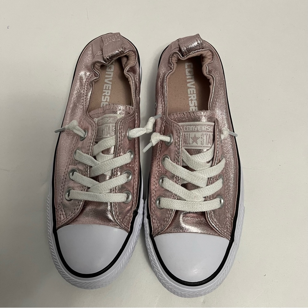 Converse Metallic Pink Sneakers